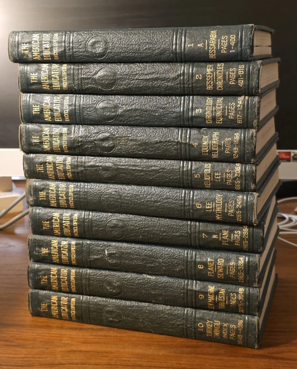 25+ Encyclopedias Original 1900-1949 Antiquarian & Collectible