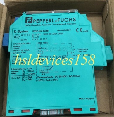 1Pcs NEW   Safety Isolation Barrier KFD2-SL2-EX2.B *uq
