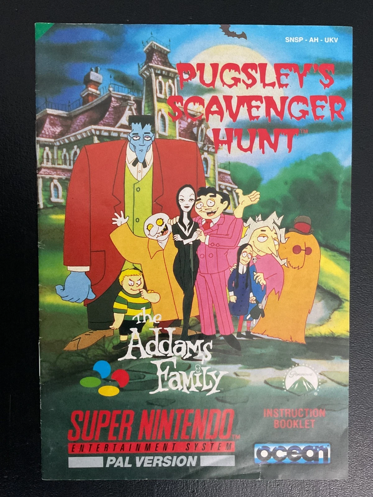 Pugsley's Scavenger Hunt SNES Super Nintendo Instruction Manual Only