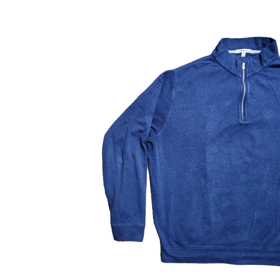 Suéter Pullover Peter Millar Crown 1/4 Cremallera XL Hombres Golf Enclavamiento Cuello Simulado Foto 3 de 4