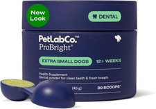 PetLab Co. ProBright Dental Powder - Dog Breath Freshener - Teeth Cleaning Made