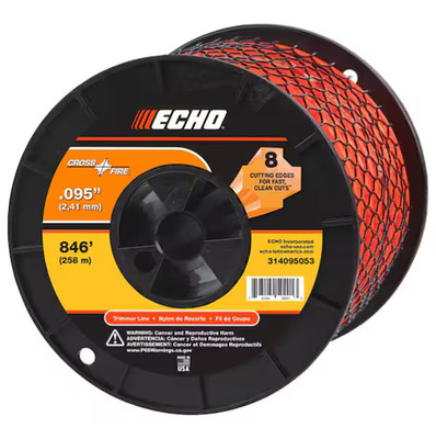 0.095 in. x 846 ft. Medium Spool Cross-Fire Trimmer Line Echo, 314095053