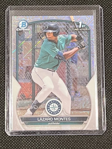 2023 1st Bowman Mojo Refractor LAZARO MONTES BCP-58 - Seattle Mariners