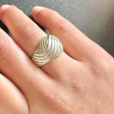 Sterling Two Tone Ring Szie 6
