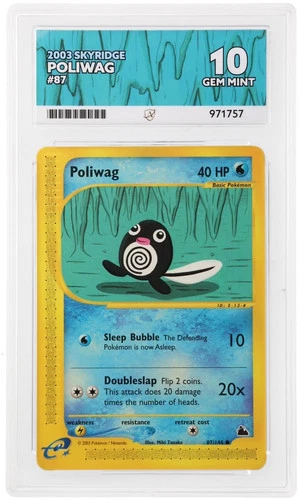 POP 1 Ace 10 Poliwag 87/144 Skyridge Gem Mint Pokemon