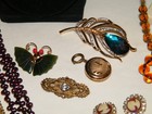 Atq/Vtg 15Pc FASHION JEWELRY LOT Garnet & Glass Beads~Coro~Carolee~JILCO~Italy — photo 10
