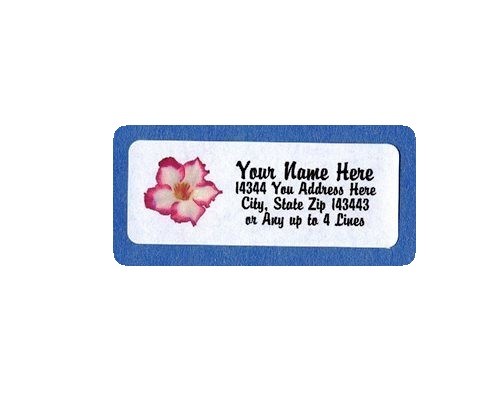 Calachuchi/Plumeria Design Personalized Address Labels 50PCS-FREE US Shipping - Picture 1 of 4