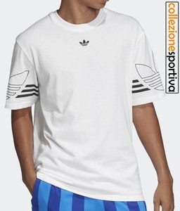 Uomo nero shirt Bianco Du8536 Outline Adidas donna Col T Originals 5qBUn