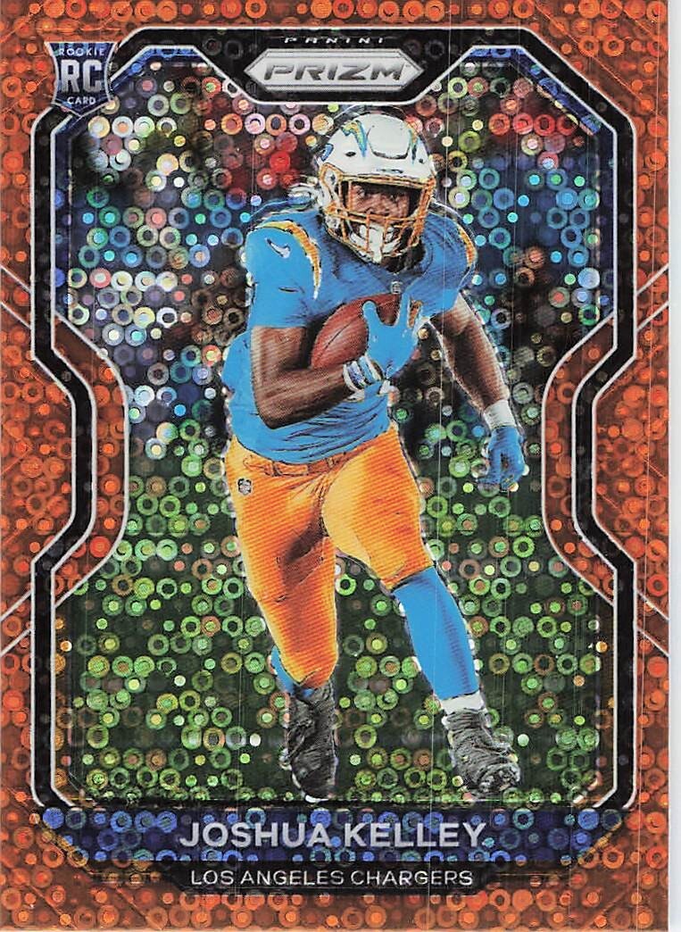 2020 Panini Prizm - Rookie Orange Disco Prizm #326 Joshua Kelley (RC)