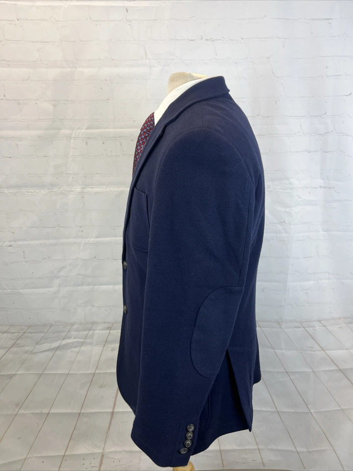 PRIMAVERA/VERANO AJUSTE A MEDIDA Jos A. Blazer de algodón azul marino Bank para hombre L $595 Foto 4 de 4