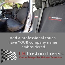 Mitsubishi L200 Mk7 2015 On Waterproof Front Seat Covers Inc Embroidery 205 Bem