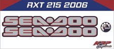 SEADOO RXT 215 2006 Graphics / Decal / Sticker Kit HULL DECALS ONLY