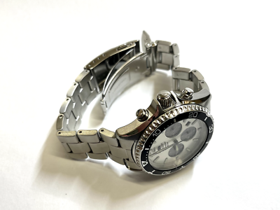 ORIENT Mako RN-TX0203S White Panda Solar Chronograph Men's Watch