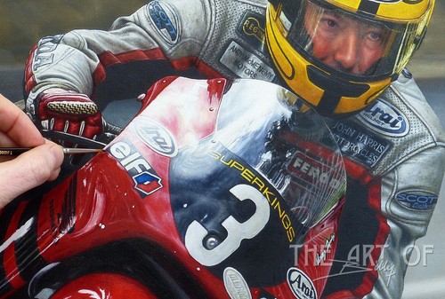 Joey Dunlop 2000 Honda RS125 Isle of Man TT Ölgemälde Fine Art Print - Bild 9 von 12