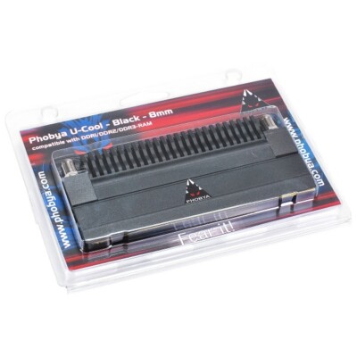 Phobya RAM cooler U-Cool  Black (DDR1/DDR2/DDR3) - 8mm PH-19071