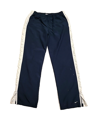 Vintage Nike Silver Tag Joggers Navy Drawstring Warm-Up Women's