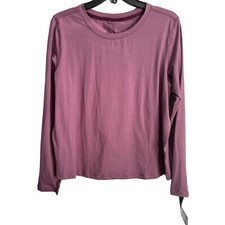 Champion Women's Long Sleeve Performance Tee Wicking  Anti-Odor Size M Purple