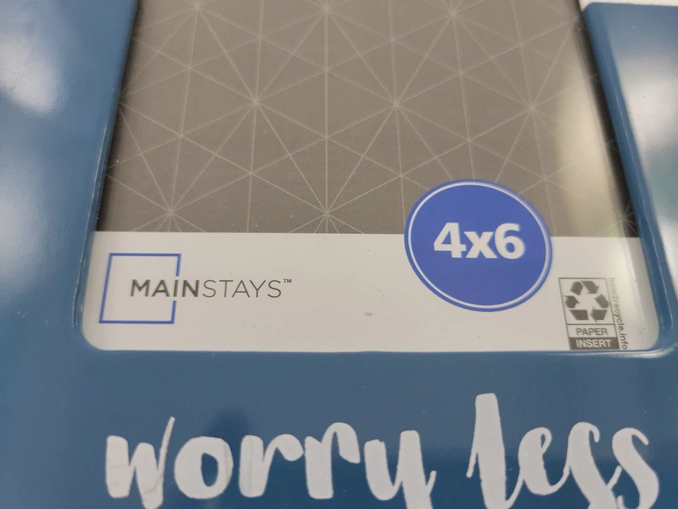 4"X6" Metal picture frame Hanging & Standing "Live More, Worry Less" - Image 2 of 4