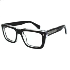 Vintage Square Reading Glasses Acetate Retro Fashion Mens Full Rim 150 175 250
