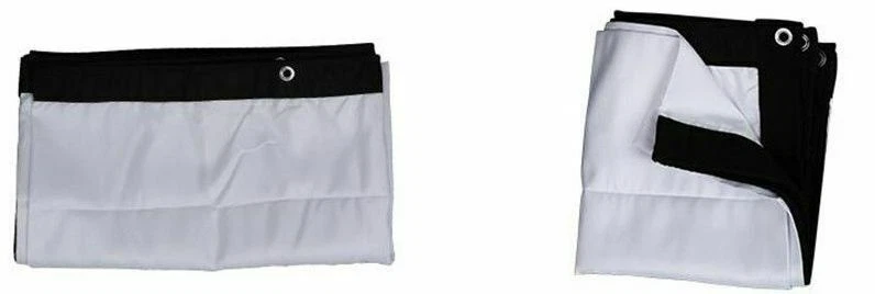 200-300 Inches Wall Mount Outdoor Movie Projector Projection Screen Curtain Film - Image 3 of 4