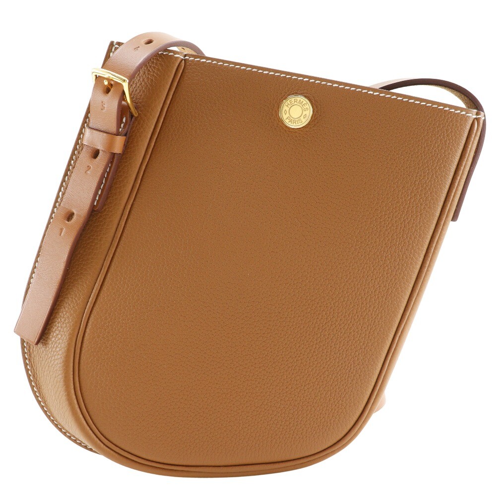 【大人気♪】HERMES Perspective Cavaliere 21 bag ゴールド Hermes Perspective Cavaliere 21 Bag Togo/Vache Hunter Gold