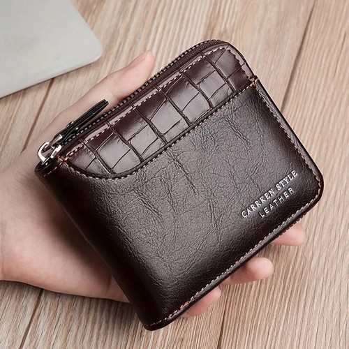 Wallet For Men Leather Mens Genuine Leather Wallet With Chain Rfid