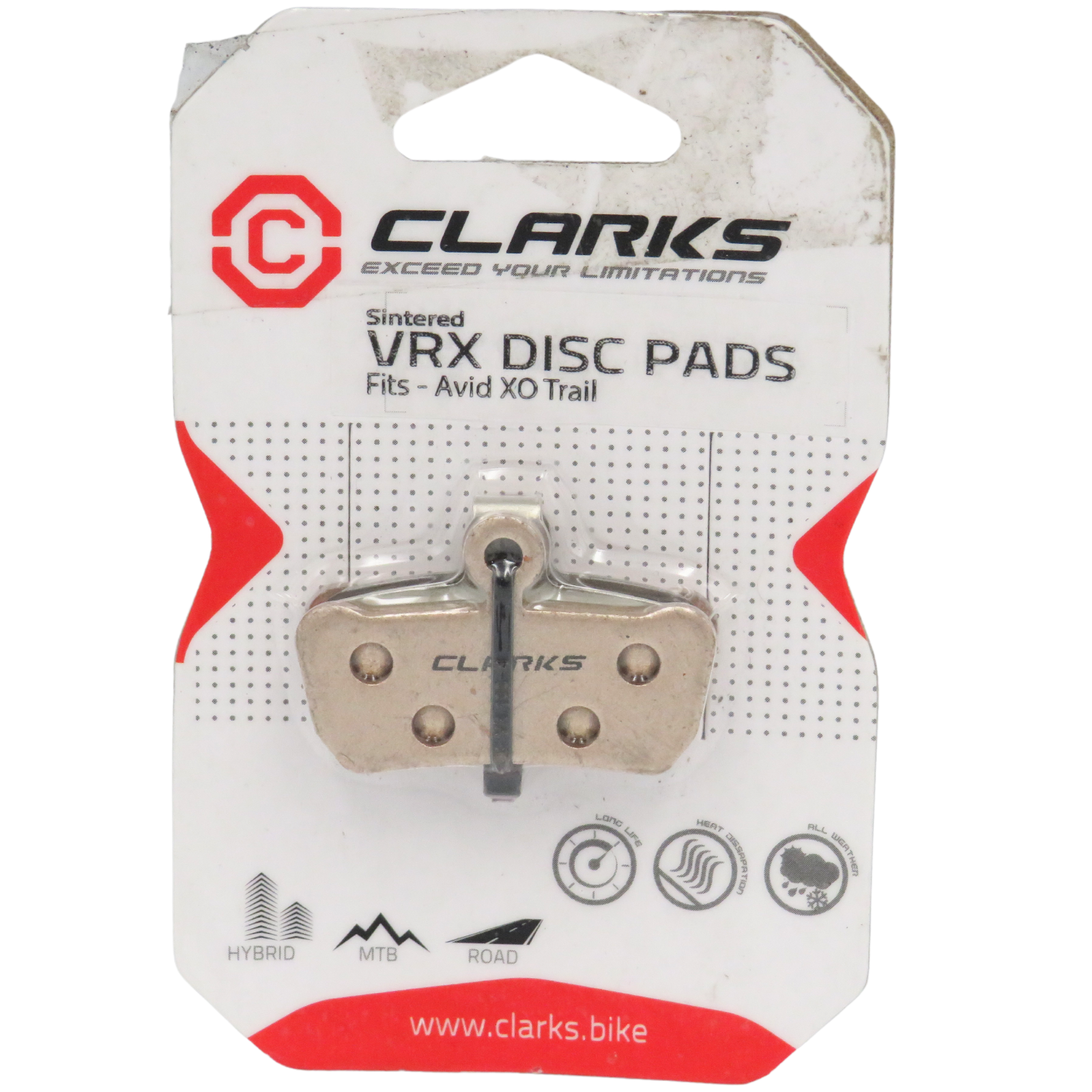 Clarks Disc Brake Pads MTB/Hybrid/Road for Avid XO Trail VRX859C. -H