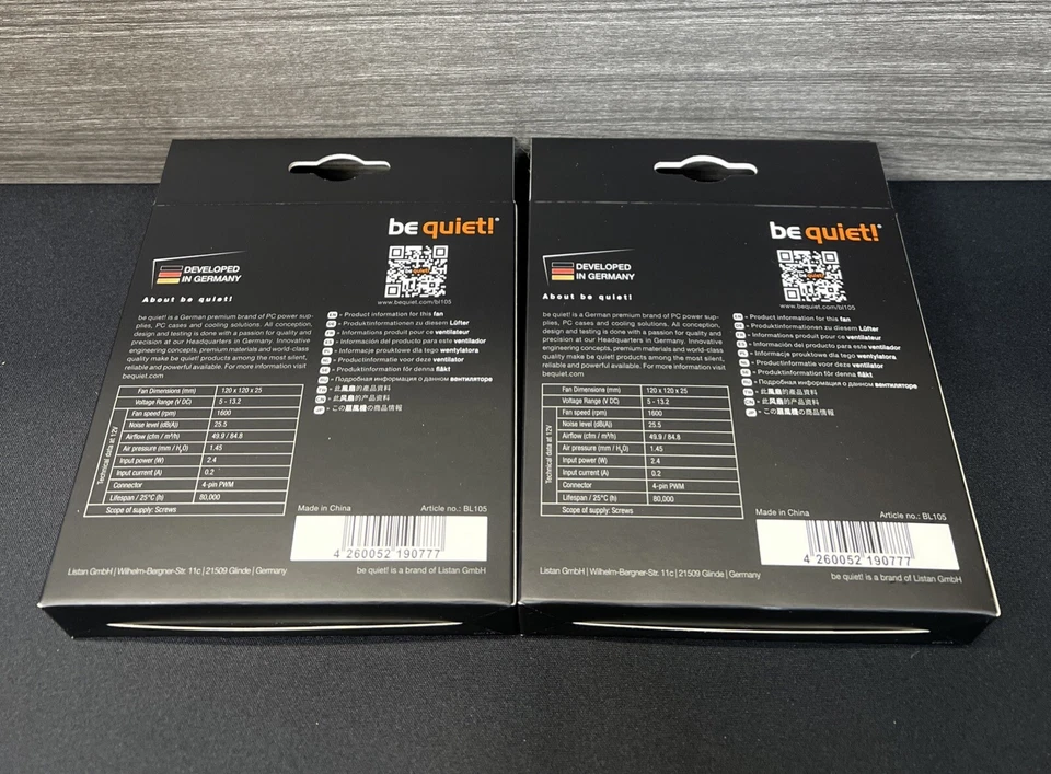 Be Quiet(Two Pack) Pure Wings 3, 120mm PWM Case Fan High Performance Cooling Fan - Image 4 of 4