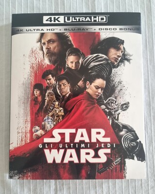 Star Wars Die letzten Jedi Film Bluray 4K Ultra HD Slipcover 3 Discs Fantasy