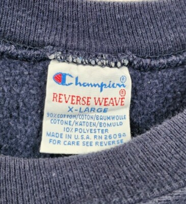 VTG Champion 90s North Carolina UNC Tar Heels Reverse Weave Blue