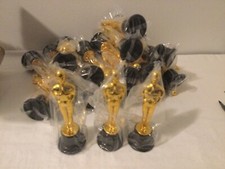 36 Gold Award Trophy Plastic 6  In Tall Plastic Holding Star