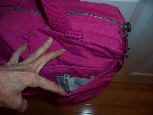 NWT Kipling Large Baby Diaper Tote Bag VERY BERRY PINK TM2406 - Picture 7 of 12