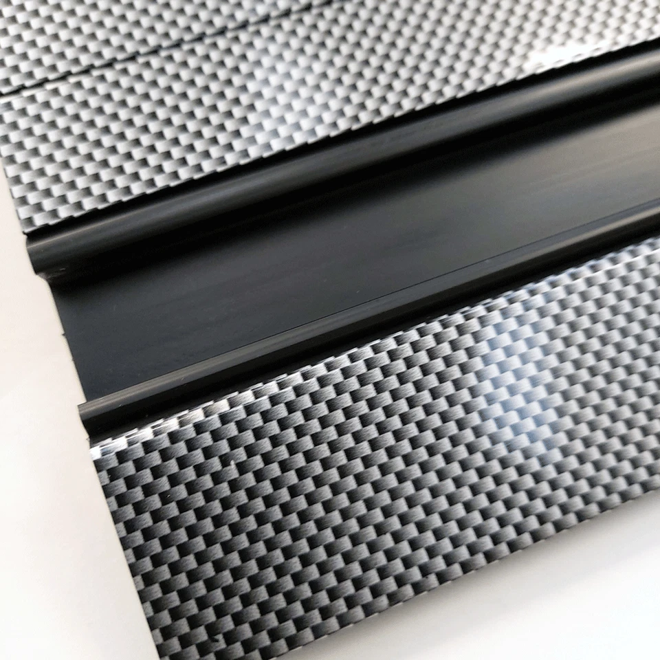 Tambour Door ( Roller Door ) Campervan Motorhome Quality Carbon Fibre finish - Image 4 of 4