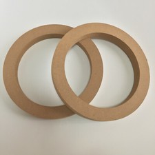 2Pcs 6.5" Inch 185mm MDF Speaker Ring Speaker Mounting Spacer Rings 16mm High