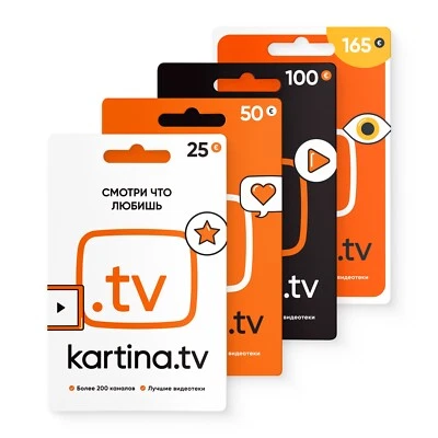 Kartina.TV карты баланса – Ohne Vertrag | Bearbeitung werktags 9–16 Uhr ⏰