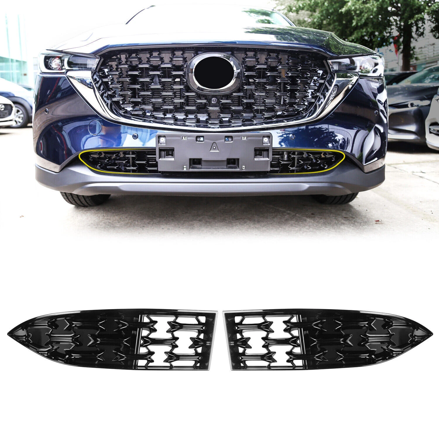 FüR Yaris 2020 2021 Auto Fronthaube Motorhaube Grill Lip Molding Cover Trim Grille Bar Garnish Mesh Styling 87720351 FüR Yaris 2020 2021 Auto Fronthaube Motorhaube Grill Lip Molding Cover Trim Grille Bar Garnish Mesh Styling 87720351