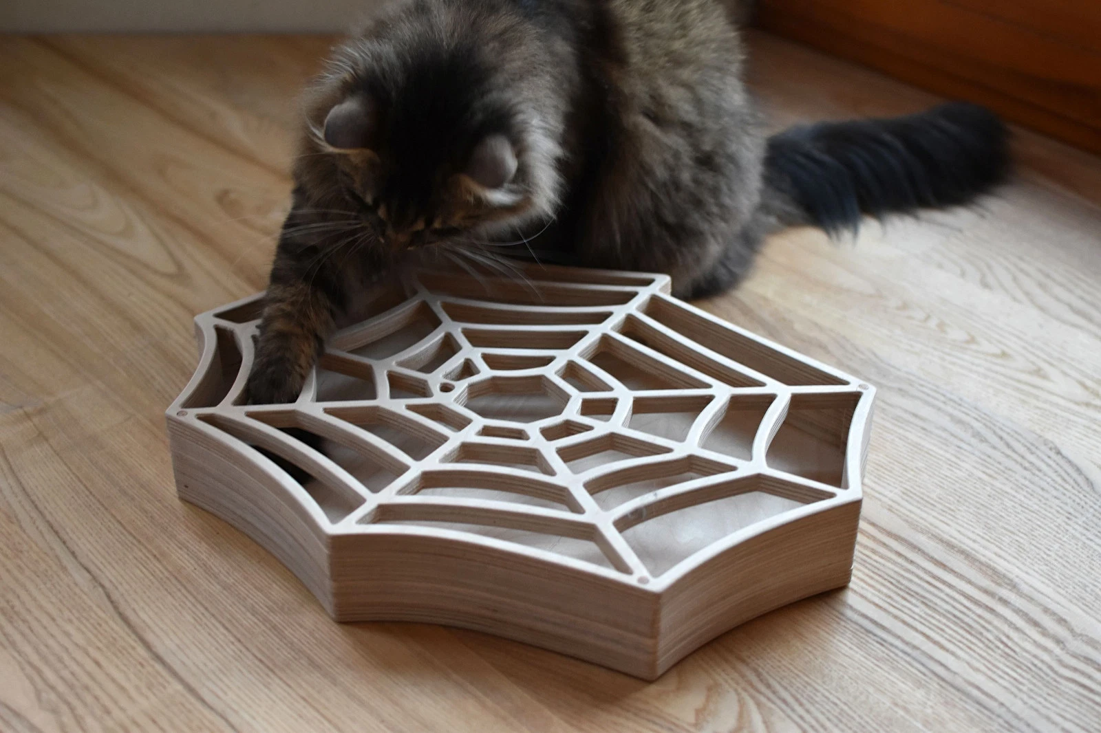 Wood Cat Toy Gift for Cats Entertainer Gift for Cat Lovers Interactive Play Toy