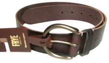 FRYE Brown Leather Belt  size Medium  NWT