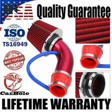 Diameter 3 Air Intake Kit Red Pipe+Cold Air Intake Filter+ Clamp+ Accessories