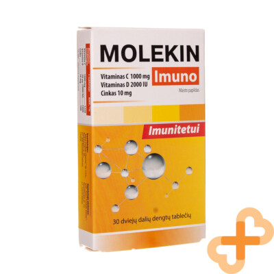 MOLEKIN Imuno Immunsystem Unterstützung 30 Tabletten Ergänzung Vitamin C D Zink