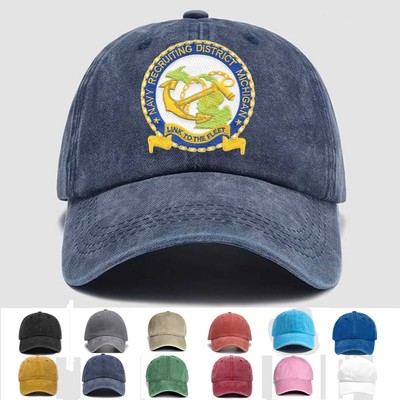 Custom Embroidered Hat Recruiting District Michigan, Veteran Cap, Trucker Hat