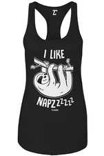 I Like Napzzzzzz - Sloth Sleepy Nap Chill Hanging Out Women's Tank