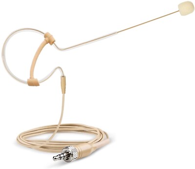 Beige Mini Miniature Earset/Headset for Sennheiser EW-D ME2 SET Lavalier Set