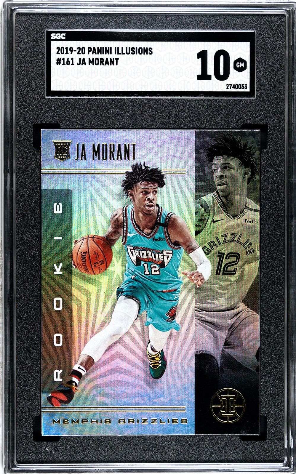 2019-20 Panini Illusions #161 Ja Morant Rookie SGC 10 GEM MINT RC
