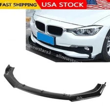 For BMW F30 Base 2012-2015 Front Bumper Lip Spoiler Splitter Gloss Black