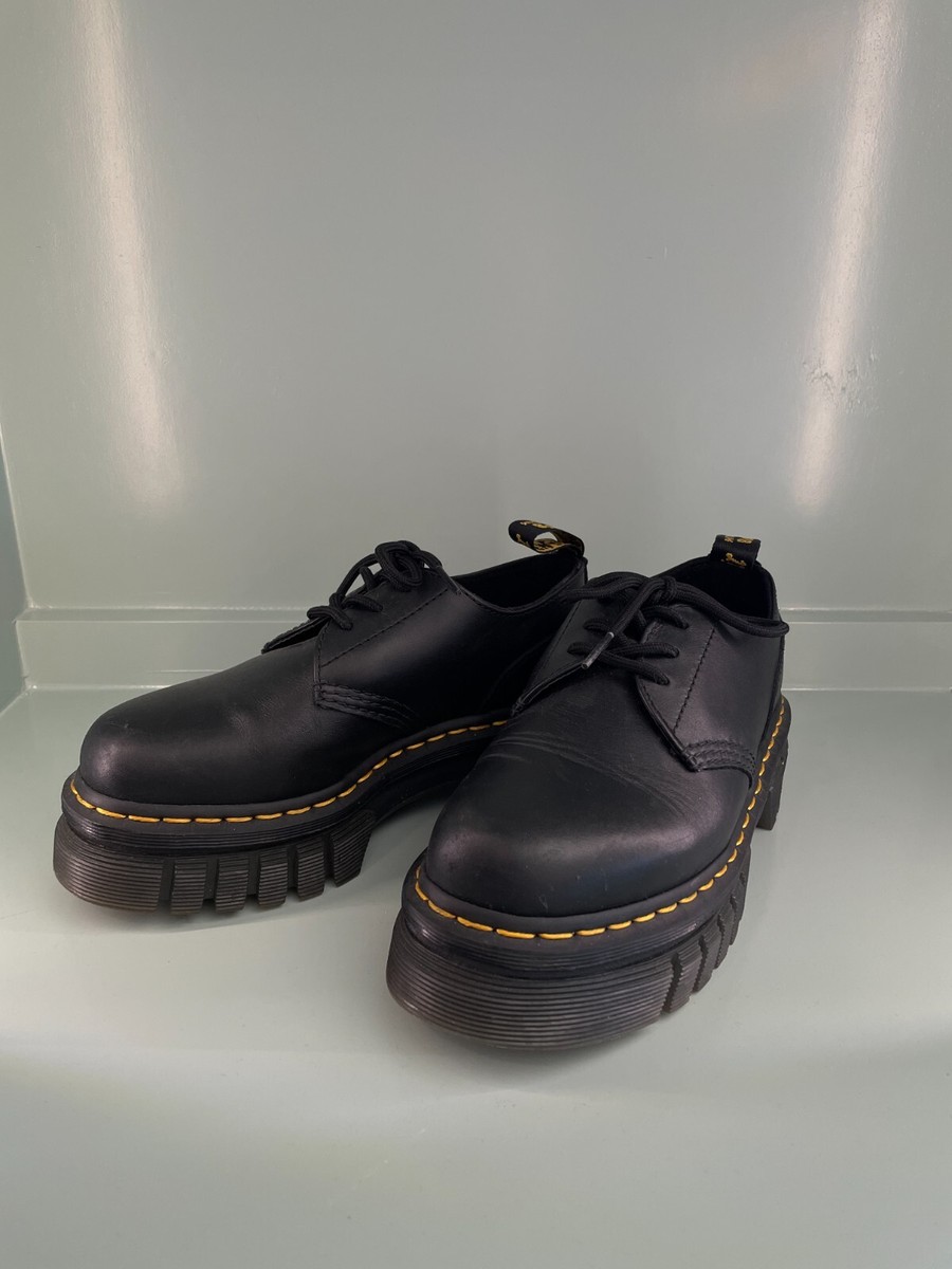 Martens AUDRICK NAPPA LEATHER PLATFORM SHOES Size 38/ US