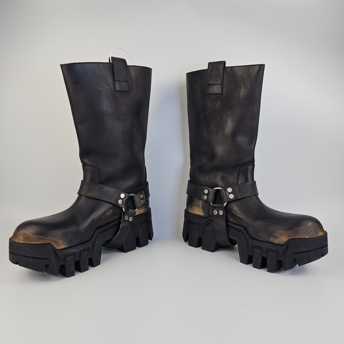 BALENCIAGA Bulldozer Harness $1850 Men's Washed Black BALENCIAGA Bulldozer Harness $1850 Men's Washed Black