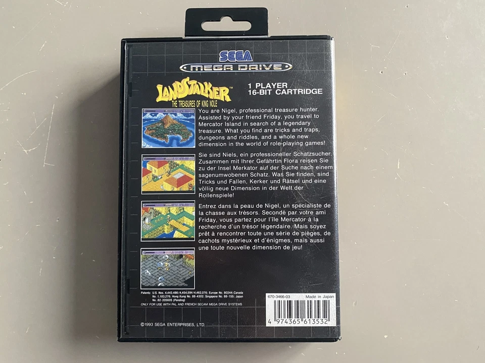 Landstalker The Treasures of King Nole, Sega Megadrive, PAL, Complete, *VGC* - Image 3 of 4