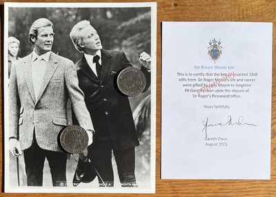 Roger Moore's Own Photo from his Pinewood Office. James Bond 'A View to a Kill'