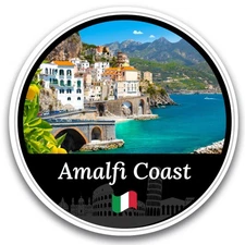 Magnet Me Up Amalfi Coast Magnet Decal-5"Round Italy's Travel Souvenir, USA Made